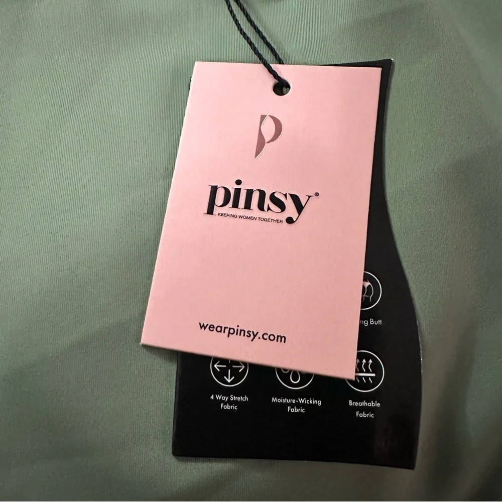 Pinsy Scoop Tank Hourglass Shapewear Thong Bodysuit Size XL NWT In Color Sage - Picture 11 of 13